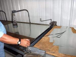 boelcke employee working with sheet metal